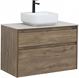 Тумба под раковину Aquanet Nova Lite 90 дуб рустикальный (2 ящика) 00249518