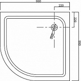Душевое ограждение Loranto CS-8025S 100х100х195, поддон 13 см