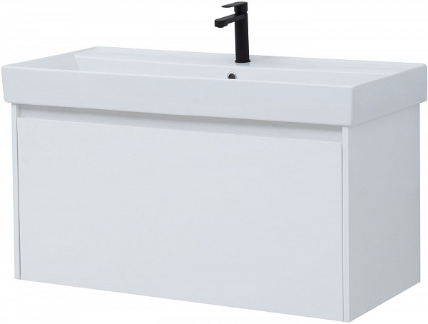Тумба под раковину Aquanet Nova Lite 100 белый (1 ящик) 00242580