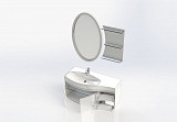 Мебель для ванной Aquanet Опера 115 L белый (2 дверцы 2 ящика) 00169414