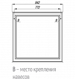 Зеркало Акватон Идель 85 дуб верди