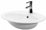 Умывальник встраиваемый ТУРИН 56 с 1 отв.,  овальный (КЕРАМИН)