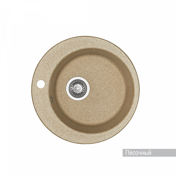 Мойка для кухни Aquaton Иверия круглая песочная 1A711032IV220