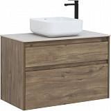 Тумба под раковину Aquanet Nova Lite 90 дуб рустикальный (2 ящика) 00249518