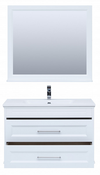 Мебель для ванной Aquanet Бостон М 100 белый (лит. мрамор) 00258284
