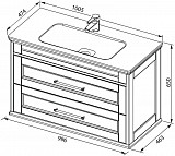 Раковина-столешница Aquanet Бостон 100 НФ-00017536