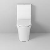 Унитаз Classic GR-4466S (620*365*820) напольный БЕЗОБОДКОВЫЙ с тонкой крышкой, 2 места