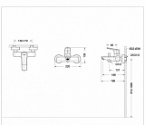 Смеситель для ванны c коротким изливом Bravat Real F6121179CP-01