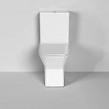 Унитаз Cristal GR-4471S (600*355*860) напольный БЕЗОБОДКОВЫЙ с тонкой крышкой, 2 места