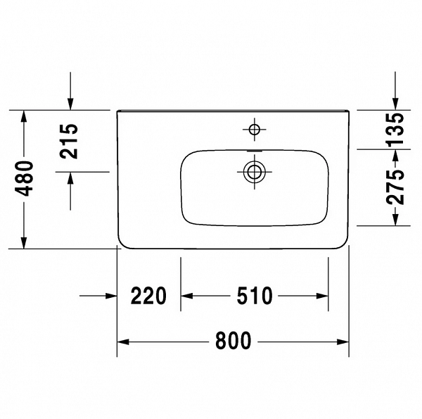 Раковина Duravit DuraStyle 232680
