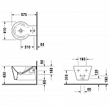 Биде подвесное Duravit Starck 1 02741500001-WG антигрязевое покрытие