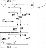 Раковина Grohe Bau Ceramic 39421000