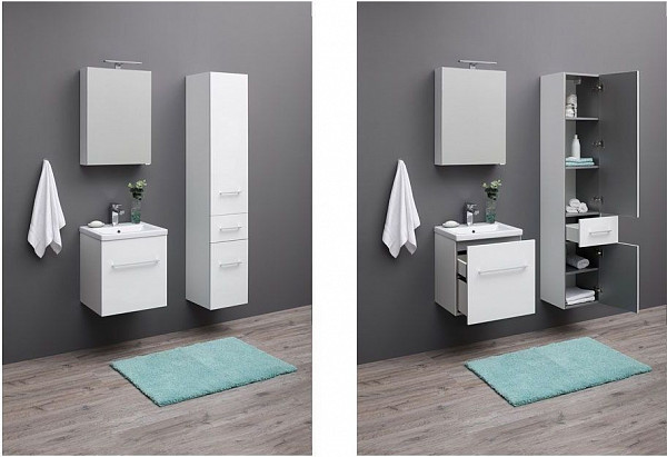 Тумба с раковиной Aquanet Порто 50 белый 00212575