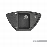 Мойка для кухни Aquaton Лория угловая графит 1A715032LR210