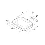 A8F34200 Func Стеклянная мыльница с настенным держателем