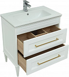 Тумба под раковину Aquanet Бостон 80 белый матовый 00243782