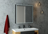 Зеркало-шкаф Континент "Mirror Box black Led" 600х800