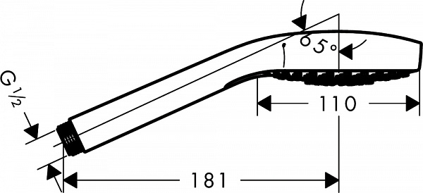 Ручной душ HANSGROHE Croma Select S Multi 26800400