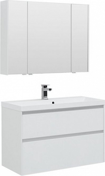 Мебель для ванной Aquanet Гласс 100 белый 00240468