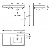 Раковина на тумбу Kerama Marazzi Cubo CU.wb.90rh