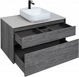 Тумба под раковину Aquanet Nova Lite 100 дуб рошелье (2 ящика) 00242582