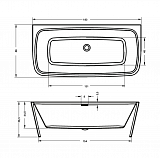 Акриловая ванна Riho Adore FS 180x86 B086001005