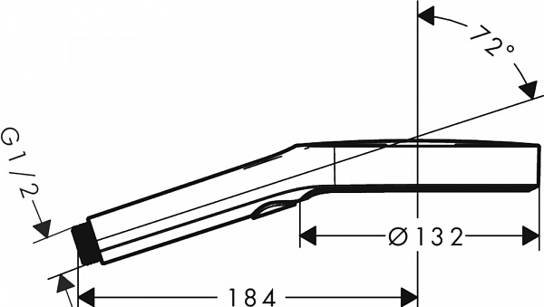 Душевой гарнитур Hansgrohe Rainfinity 130 3jet 27671000 90см
