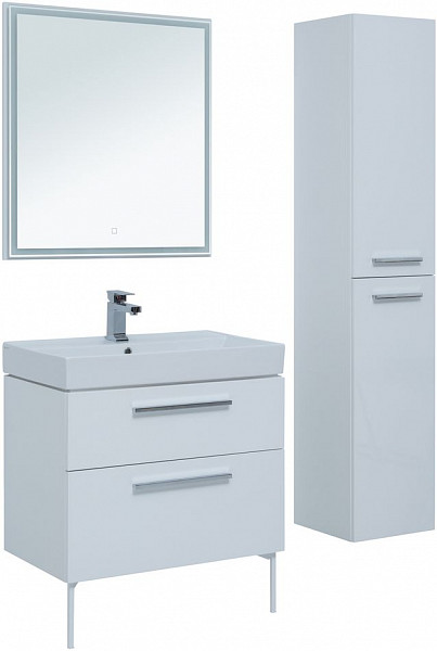 Тумба под раковину Aquanet Nova 75 белый (2 ящика) 00242262