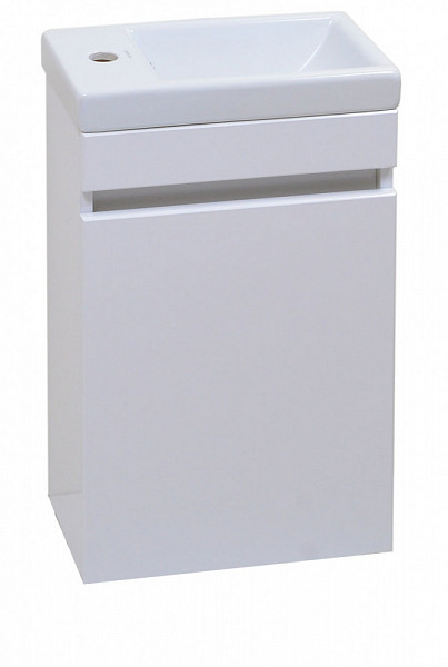 Тумба МОНИ 40 с умывальником Como  Левая подвесная (без ручки)