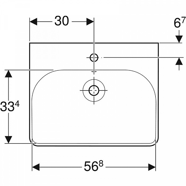 Комплект мебели "Идеальная тройка" Geberit Smyle 60 см 529.352.00.6 (витринный образец)