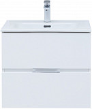 Тумба под раковину Aquanet Алвита New 60 2 ящика, белый матовый 00277510