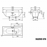 Стальная ванна Kaldewei Silenio 180x80 267600010001 mod. 676