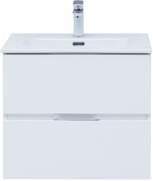 Тумба под раковину Aquanet Алвита New 60 2 ящика, белый матовый 00277510