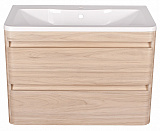 Тумба напольная Style line Атлантика 100, Люкс ясень перламутр, под раковину, PLUS