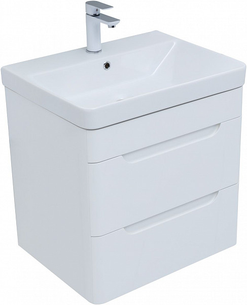 Мебель для ванной Aquanet София 60 белый глянец (2 ящика) 00274197
