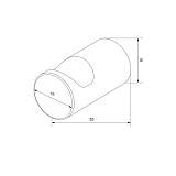Комплект одинарных крючков, сплав металлов, Petite, белый матовый с желтым золотом, IDDIS, PET2SY1i41