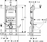 Комплект унитаз подвесной Ideal Standard Tesi безободковый и инсталляция Geberit Duofix Delta
