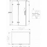Душевой уголок Grossman Status ST-120RGQL 120x80