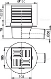 Сливной трап AlcaPlast APV5111 105 x 105/50
