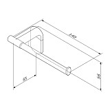 A8434122 X-Joy Держатель для туалетной бумаги