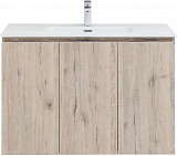 Тумба под раковину Aquanet Алвита New 100 3 дверцы, дуб веллингтон белый 00277533