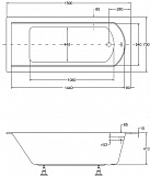 Акриловая ванна Besco Shea Slim 159x70 WAS-160-SL