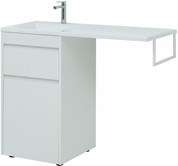 Тумба под раковину Aquanet Токио 58 белый (напольная, 1 ящик) 00239290