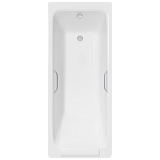 Ванна чугунная Delice Palomba 1700х700 с отверстиями под ручки и антискользящим покрытием