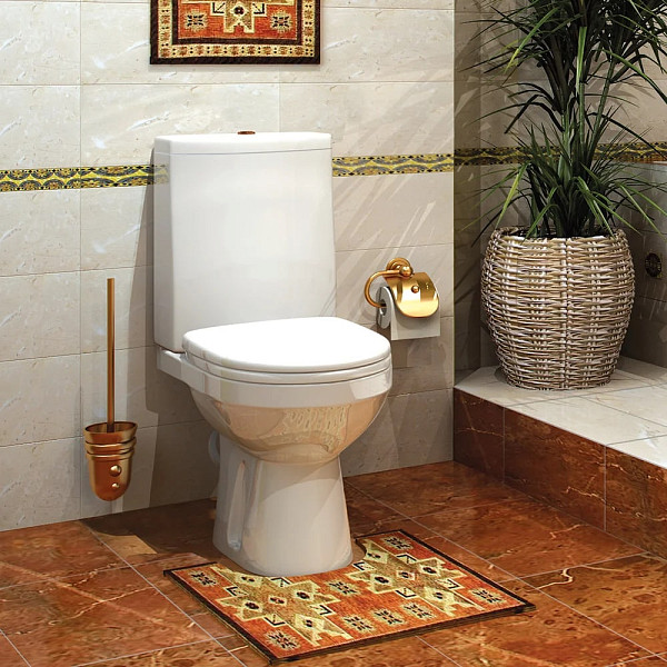 Унитаз-компакт Оскольская керамика Фиона Премиум, нижний подвод воды, косой выпуск, с микролифтом