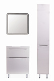 Тумба напольная "Бергамо мини 60" (2 ящ.) Люкс антискрейтч белый, под раковину, PLUS