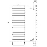 Полотенцесушитель водяной Point Нептун PN09152 П12 500x1200, хром