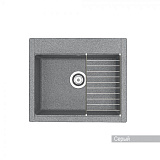 Мойка для кухни Aquaton Делия 60 прямоугольная серая 1A715232LD230
