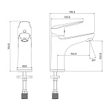 Смеситель для умывальника, Torr, IDDIS, TORSB00i01