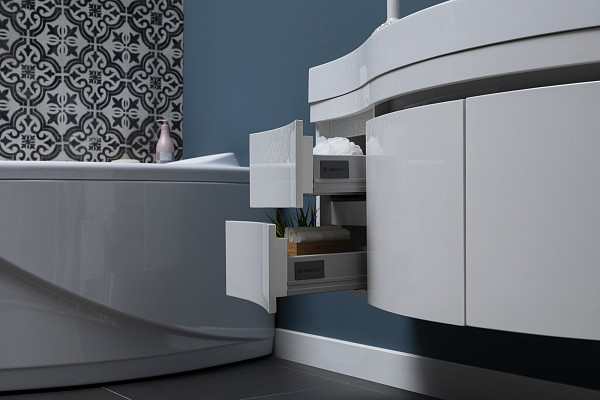 Тумба с раковиной Aquanet Опера 115 R белый (2 дверцы 2 ящика) 00212992